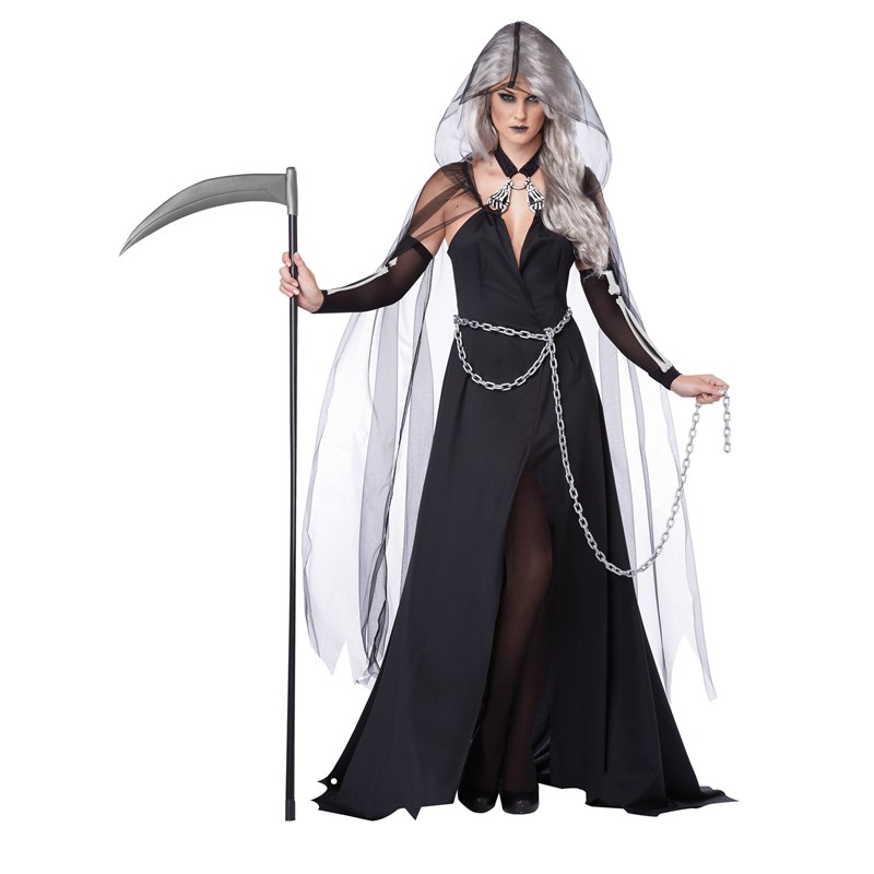 Lady Grim Reaper Scary Costume for the 2022 Costume season.
