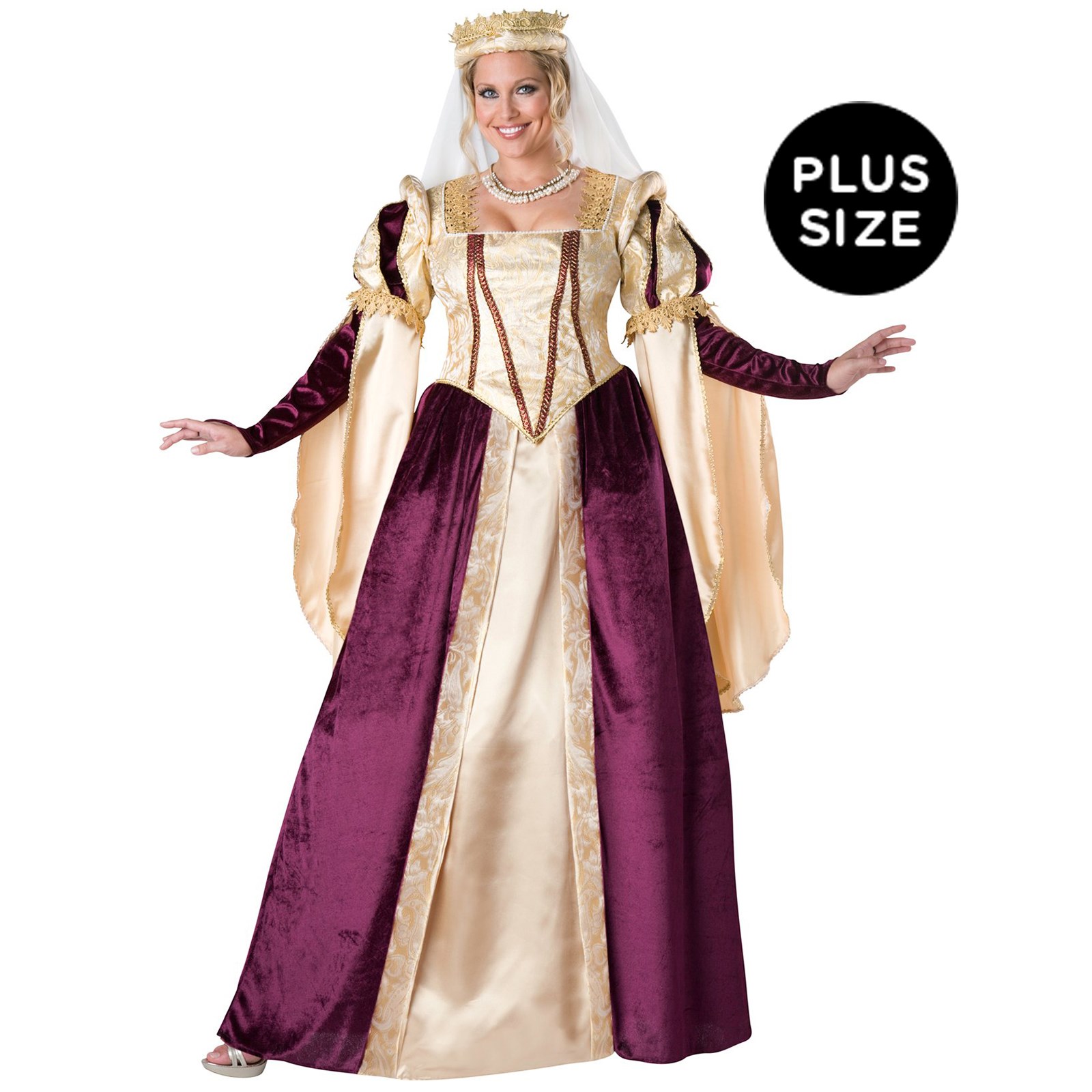Renaissance Princess Womens Plus Size Costume