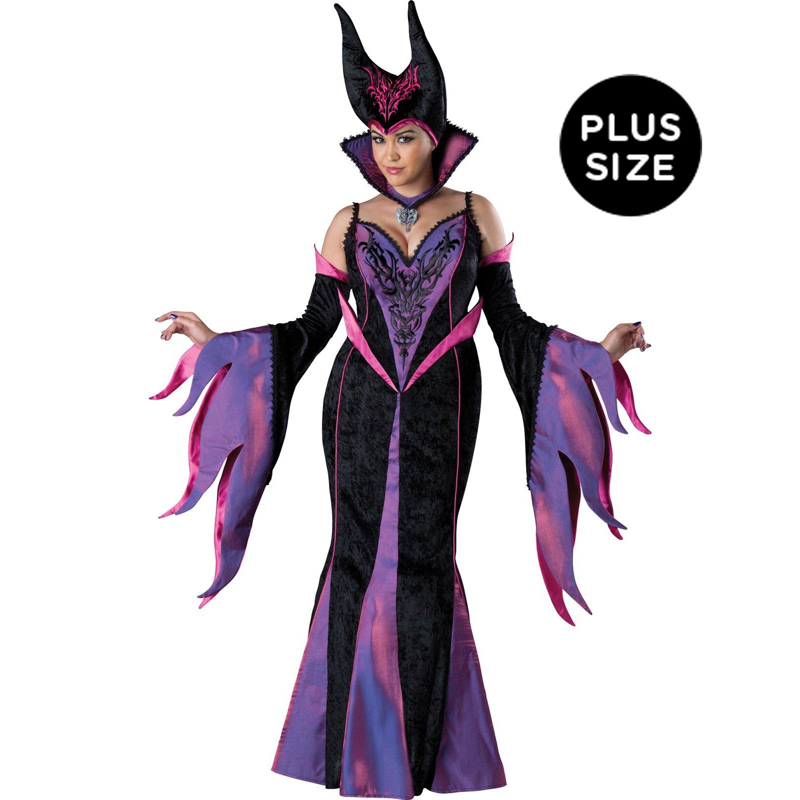 Dark Sorceress Womens Plus Size Dress Costume