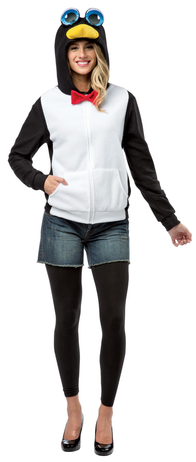 Black And White Penguin Hoodie