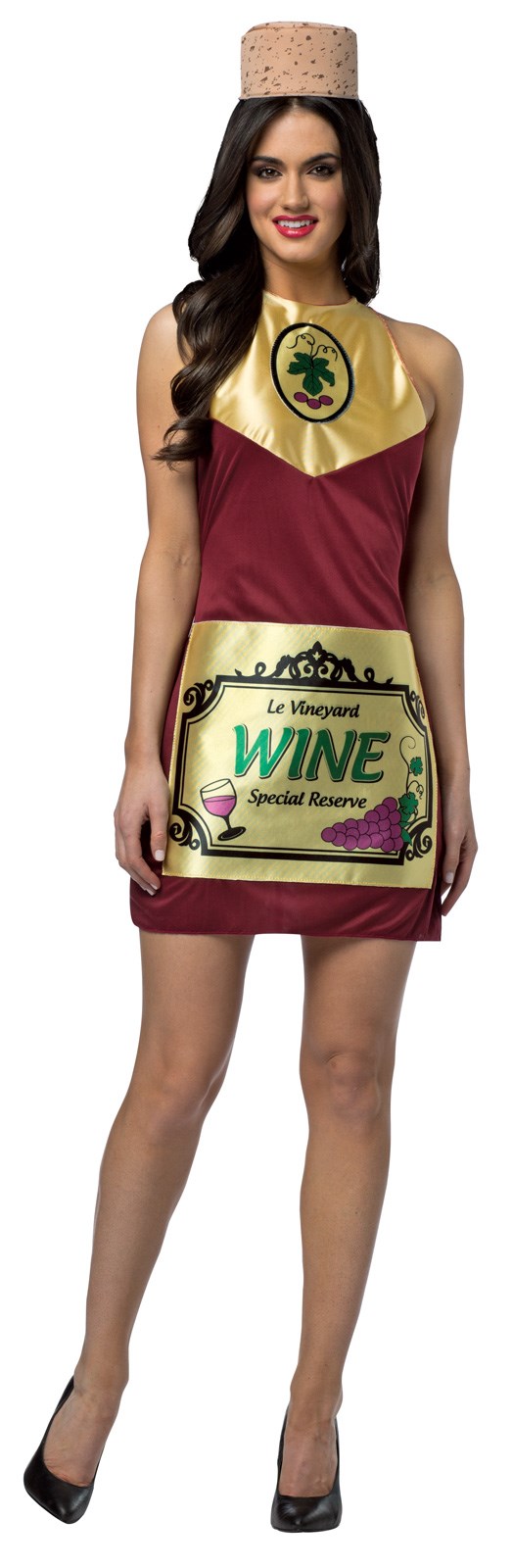 Wine Bottle Womens Dress Costume