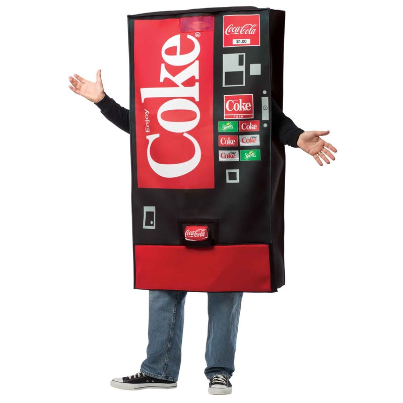 Coke Vending Machine Adult Costume for the 2022 Costume season.