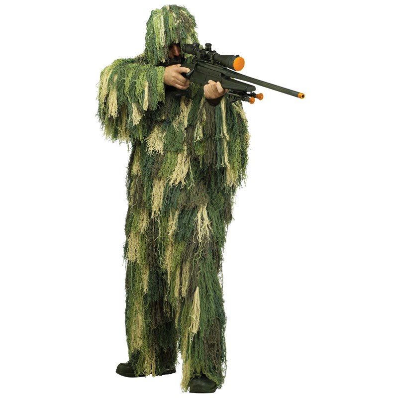 Camouflage Adult Ghillie Suit Costume for the 2022 Costume season.