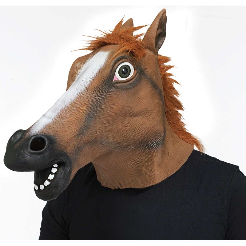 Horse Head Adult Mask for the 2022 Costume season.
