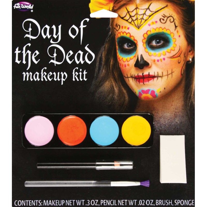Day Of The Dead Womens Makeup Kit for the 2022 Costume season.