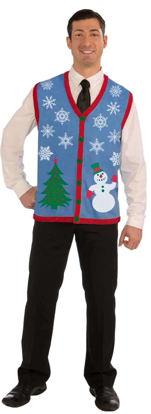 Christmas Tree and Snowman Ugly Sweater Vest