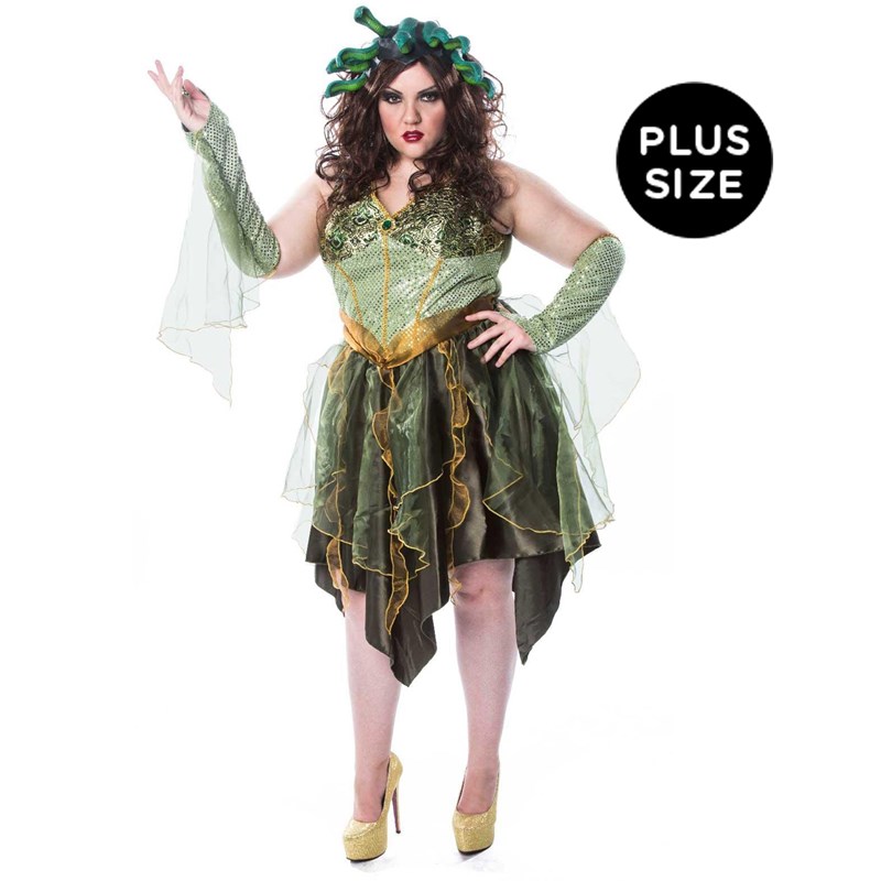 Mesmerizing Medusa Plus Size Adult Costume for the 2022 Costume season.