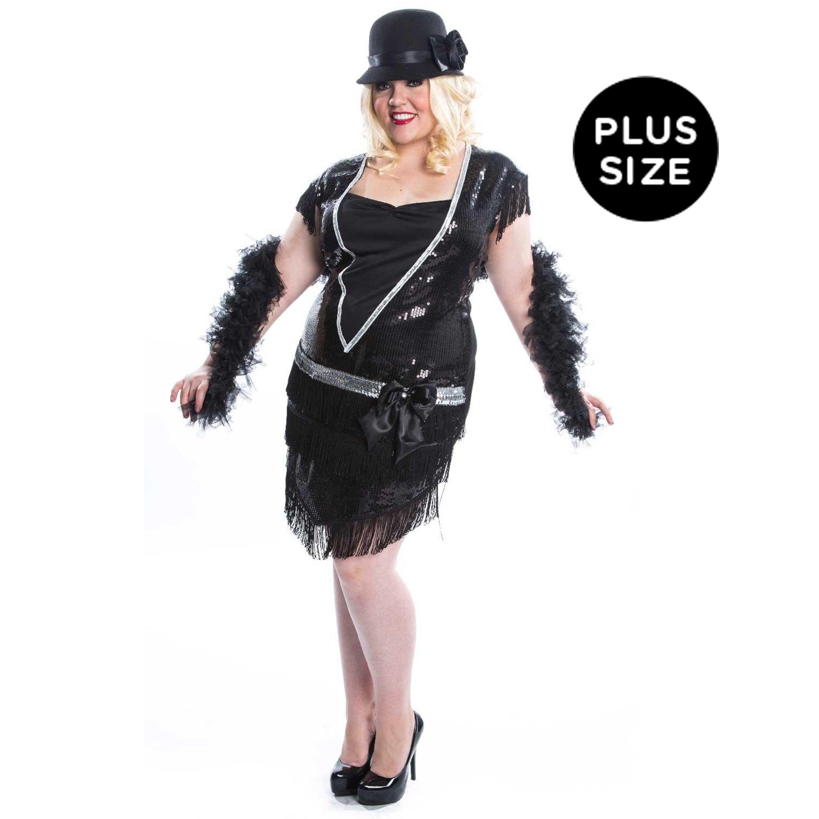 Elegant Flapper Adult Plus Size Dress Costume