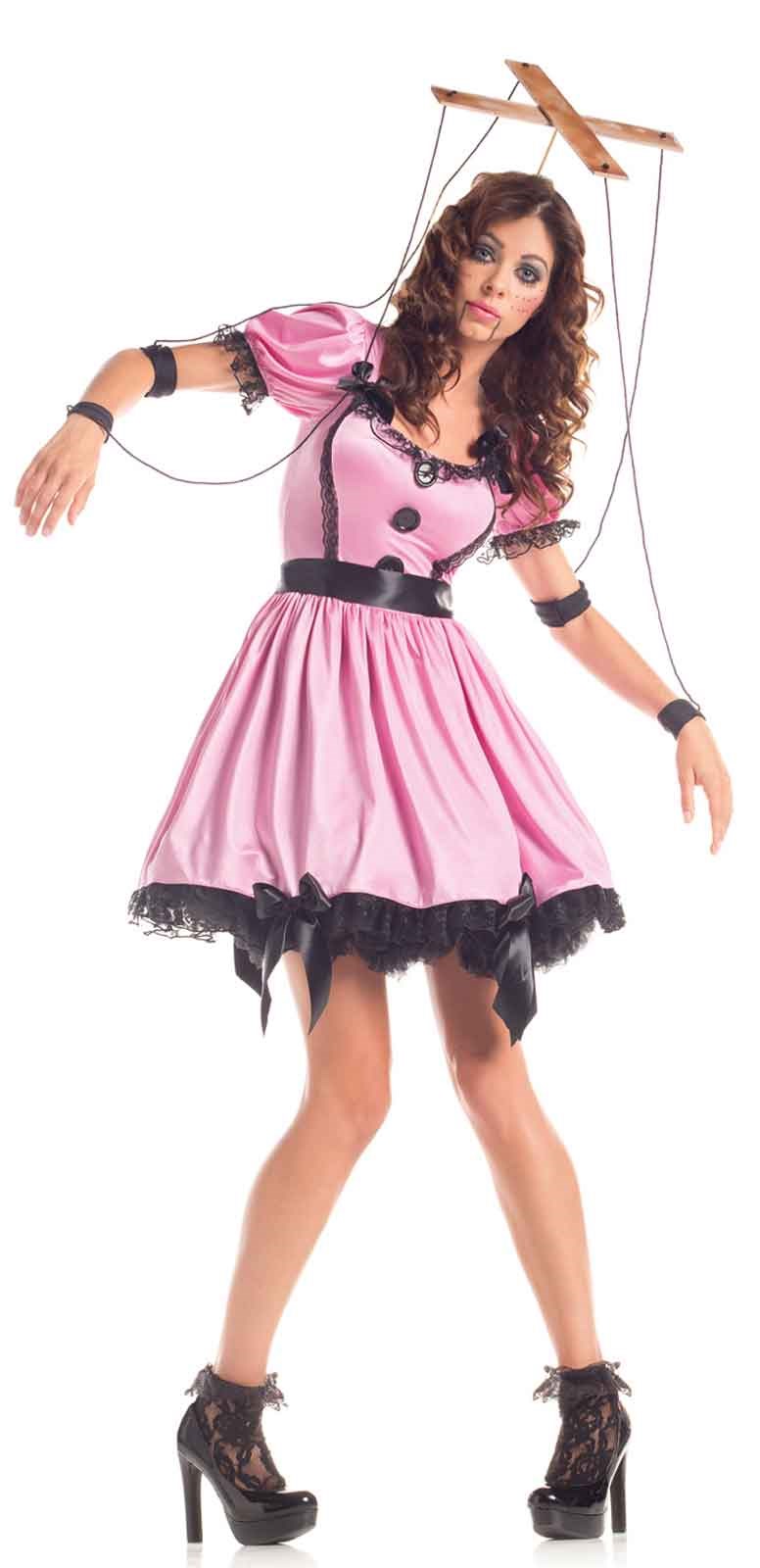 Pink Womens Marionette Costume