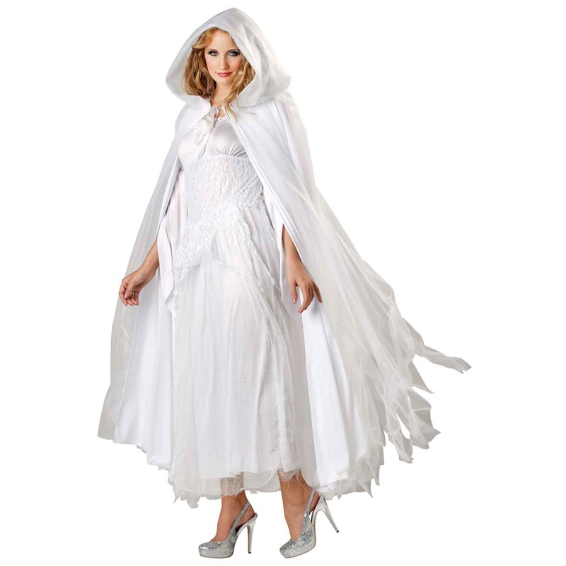 Haunted Ghostly White Costume Cape for the 2022 Costume season.