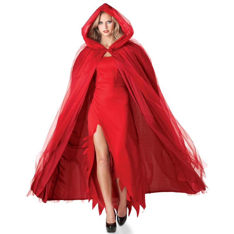Devilish Red Adult Costume Cape for the 2022 Costume season.