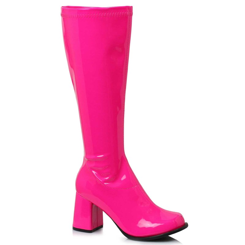 Neon Fuchsia Womens Gogo Boots for the 2022 Costume season.