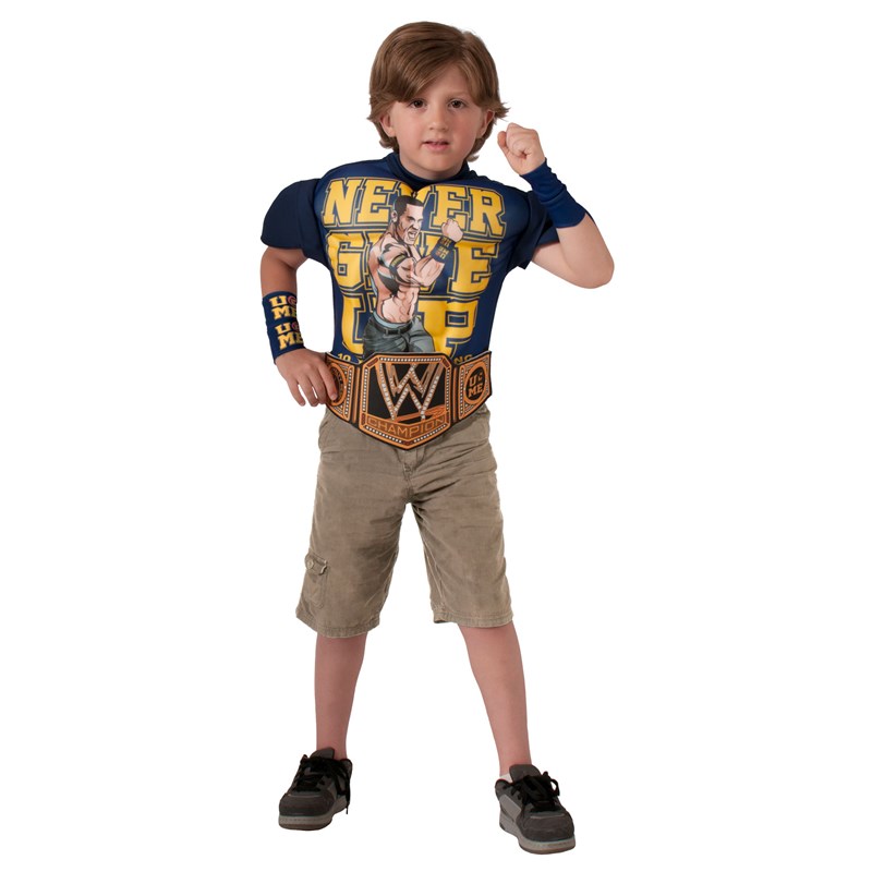 WWE   Deluxe John Cena Muscle Chest Child Shirt Set for the 2022 Costume season.