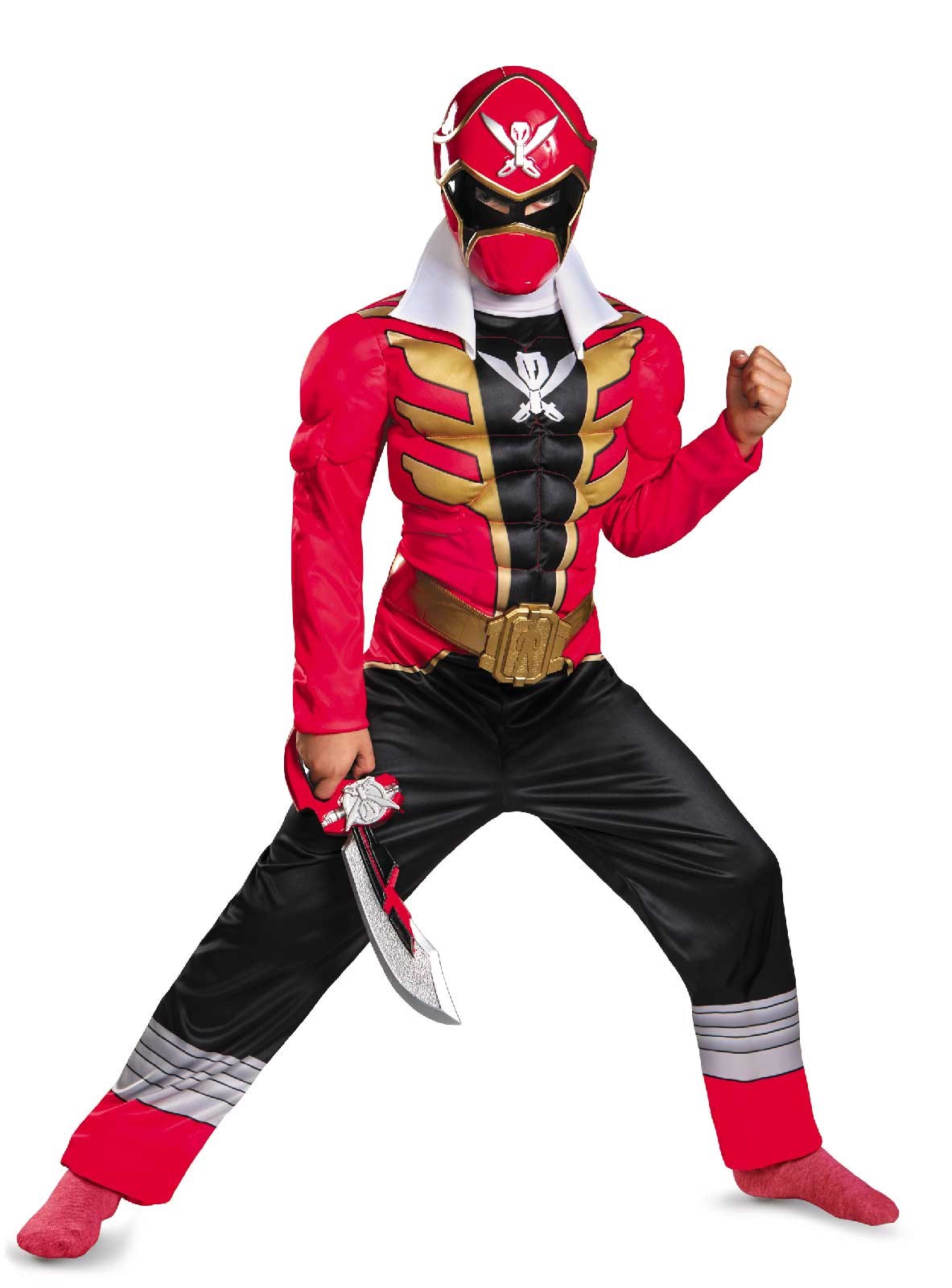 Power Ranger Super Megaforce Red Ranger Muscle Kids Costume