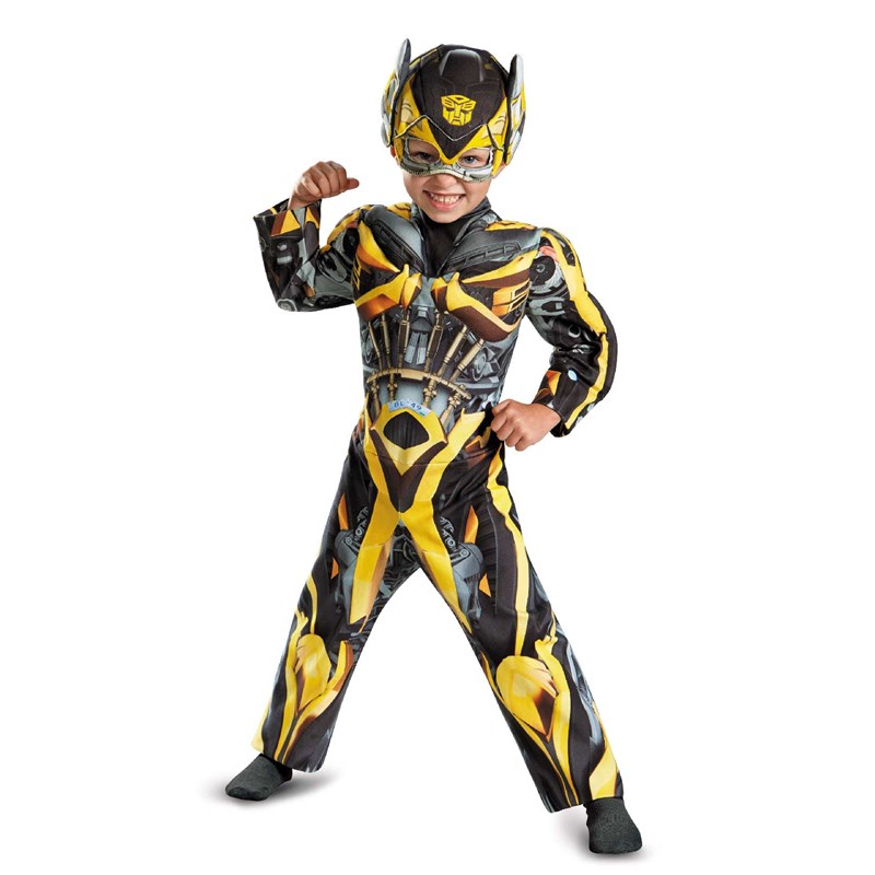 Transformers Age of Extinction   Bumblebee Toddler Muscle Costume for the 2022 Costume season.