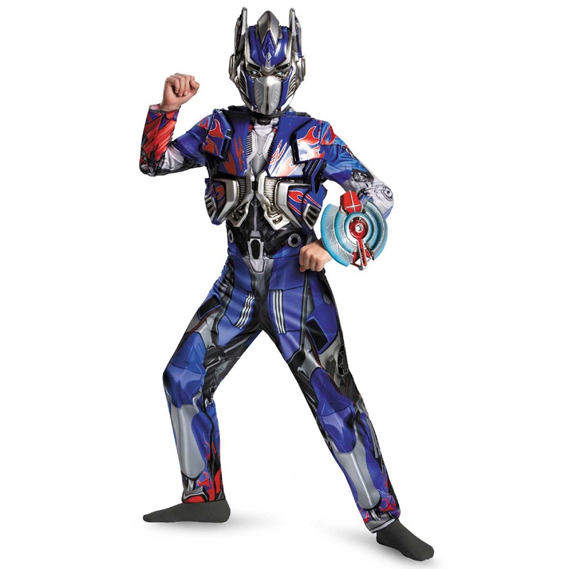 Transformers Age of Extinction   Deluxe Optimus Prime Kids Costume for the 2022 Costume season.