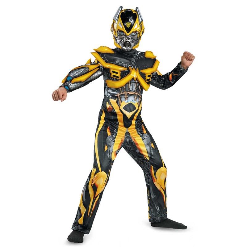 Transformers Age of Extinction   Deluxe Bumblebee Kids Costume for the 2022 Costume season.