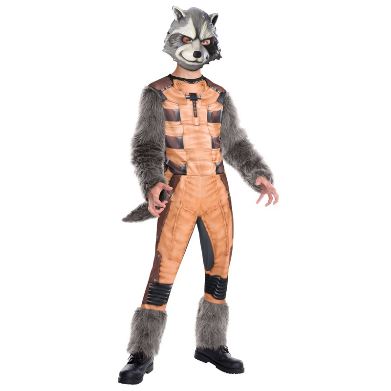 Guardians of the Galaxy   Deluxe Rocket Raccoon Kids Costume for the 2022 Costume season.