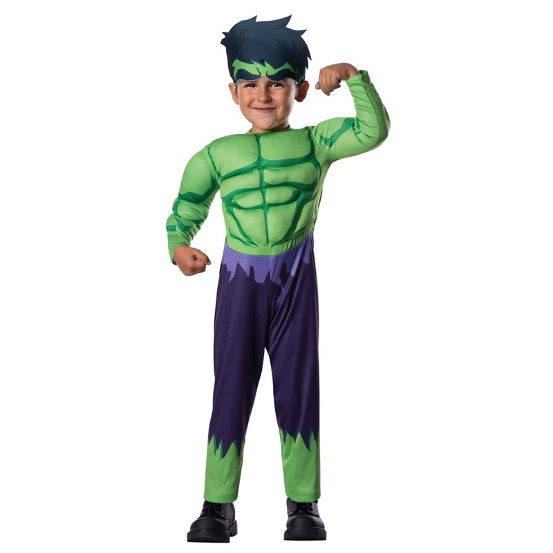 Avengers Assemble Hulk Toddler Costume for the 2022 Costume season.