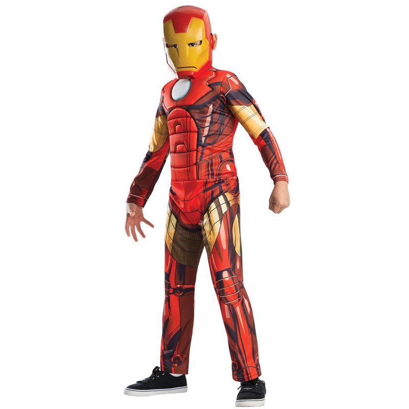 Avengers Assemble Deluxe Iron Man Kids Costume for the 2022 Costume season.