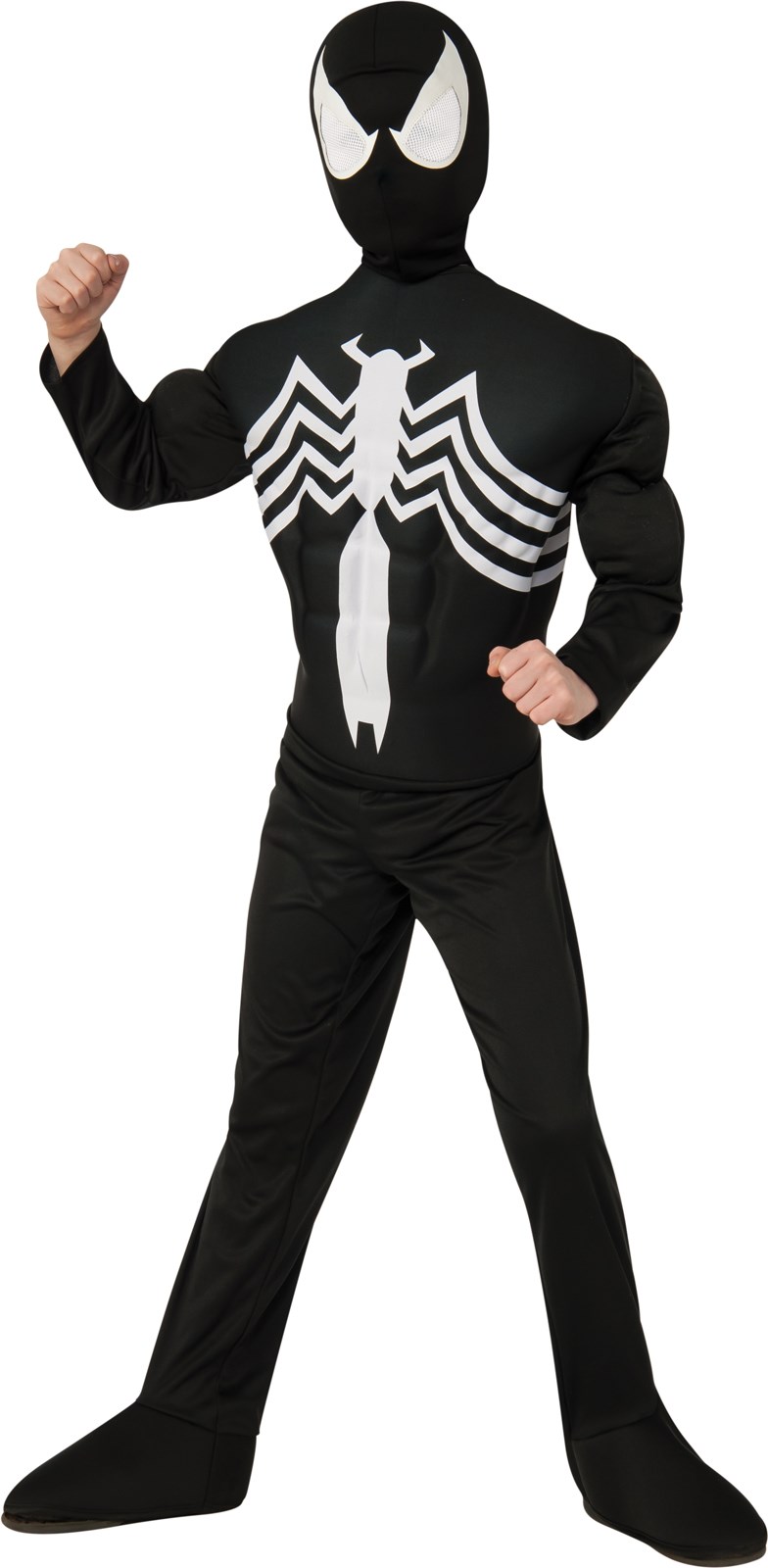 Ultimate Black Spider-Man Muscle Chest Kids Costume