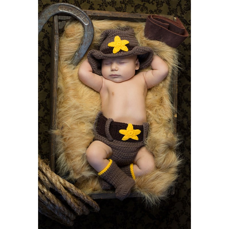 Cowboy Newborn Costume for the 2022 Costume season.