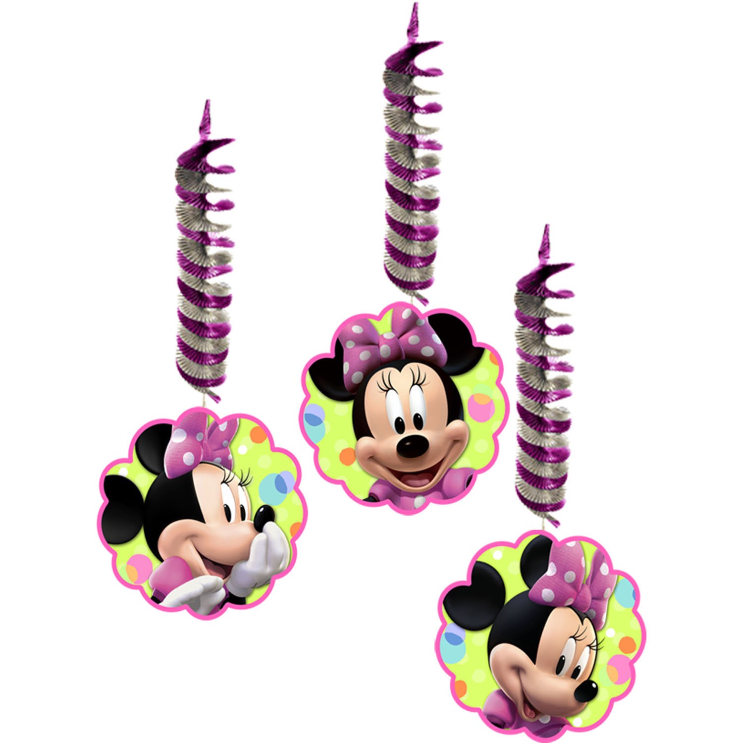 Disney Minnie Mouse Bow-tique Hanging Danglers 3 count