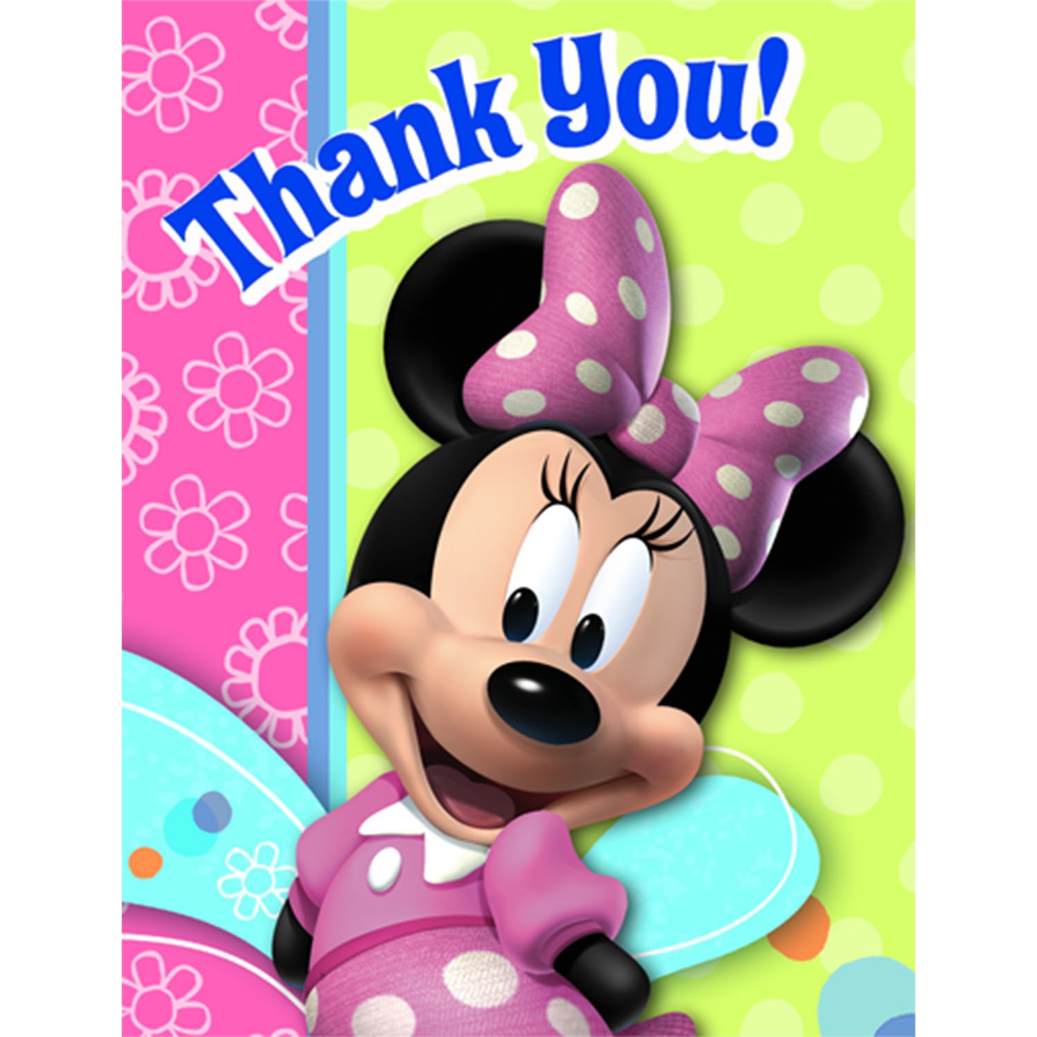 Disney Minnie Mouse Bow-tique Thank You Cards 8 count