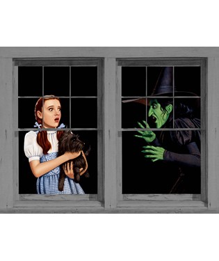Dorothy and the Witch Halloween Window Posters