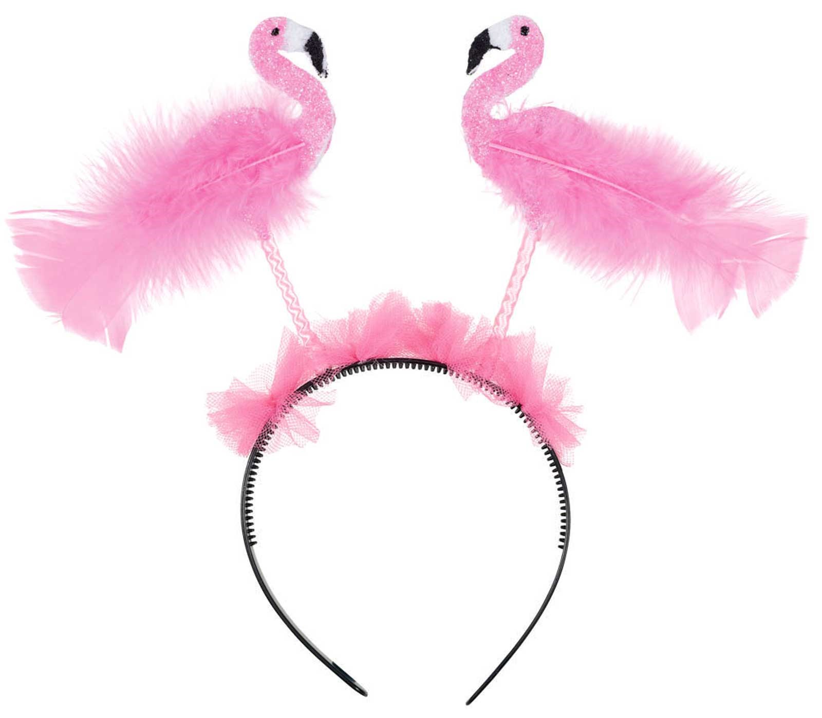 Glitter Flamingo Luau Head Bopper