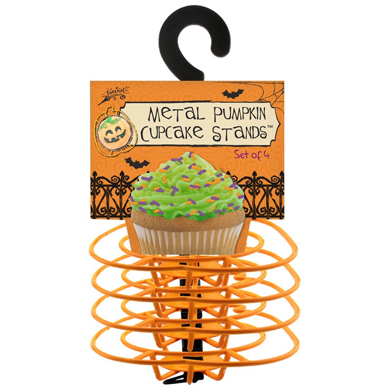 Halloween Metal Pumpkin Cupcake Stands for the 2022 Costume season.