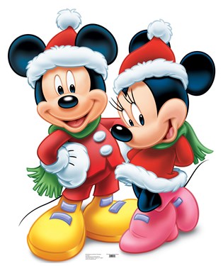 Disney Mickey and Minnie Mouse Christmas Standup