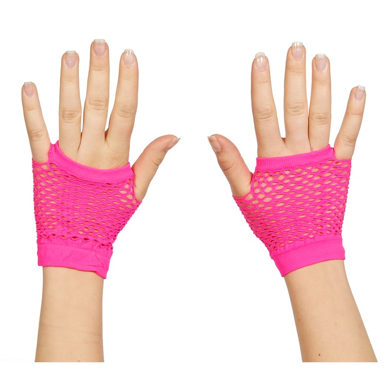 Neon Fishnet Fingerless Wrist Glove for the 2022 Costume season.