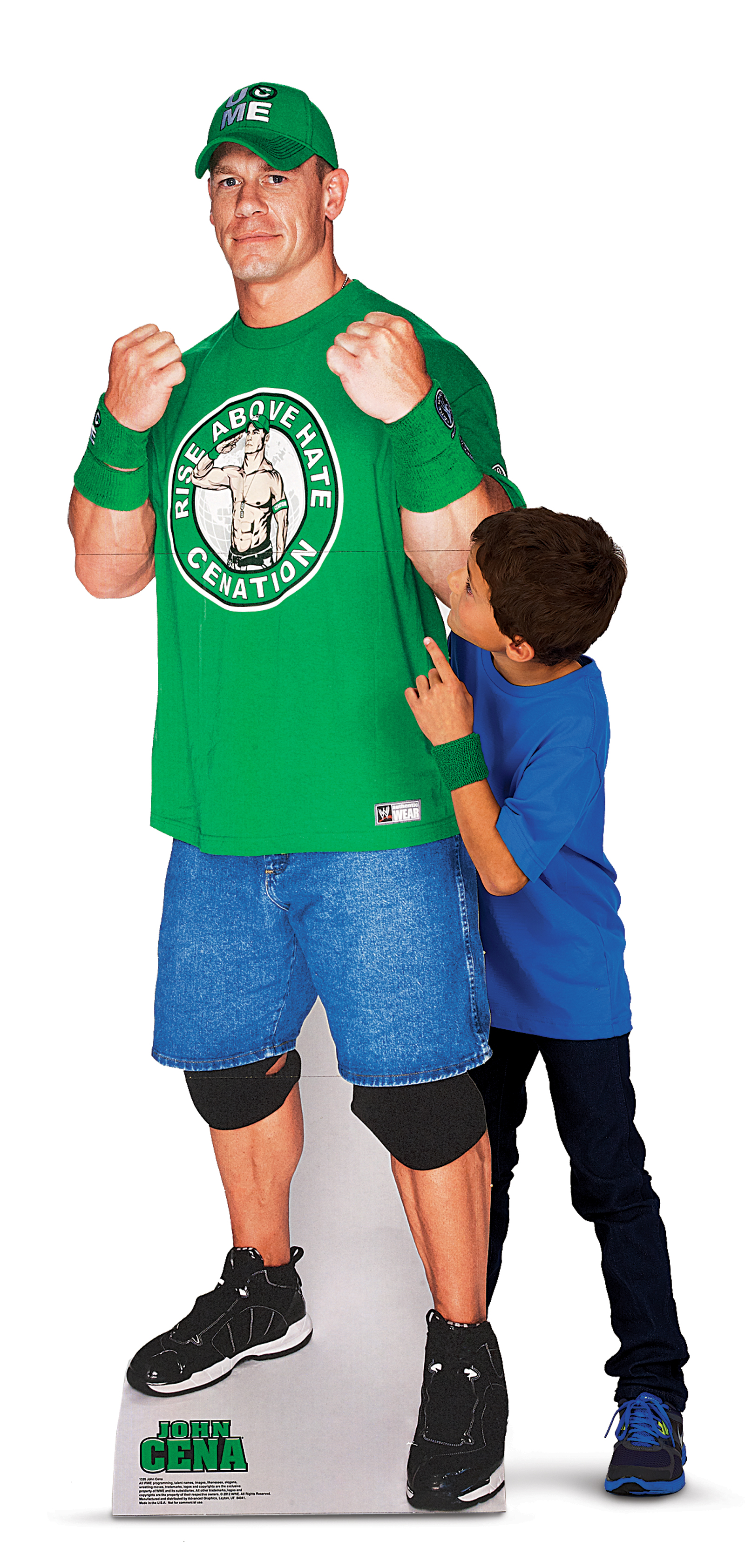 John Cena Green Shirt WWE Standup in Home & Garden, Greeting Cards &...