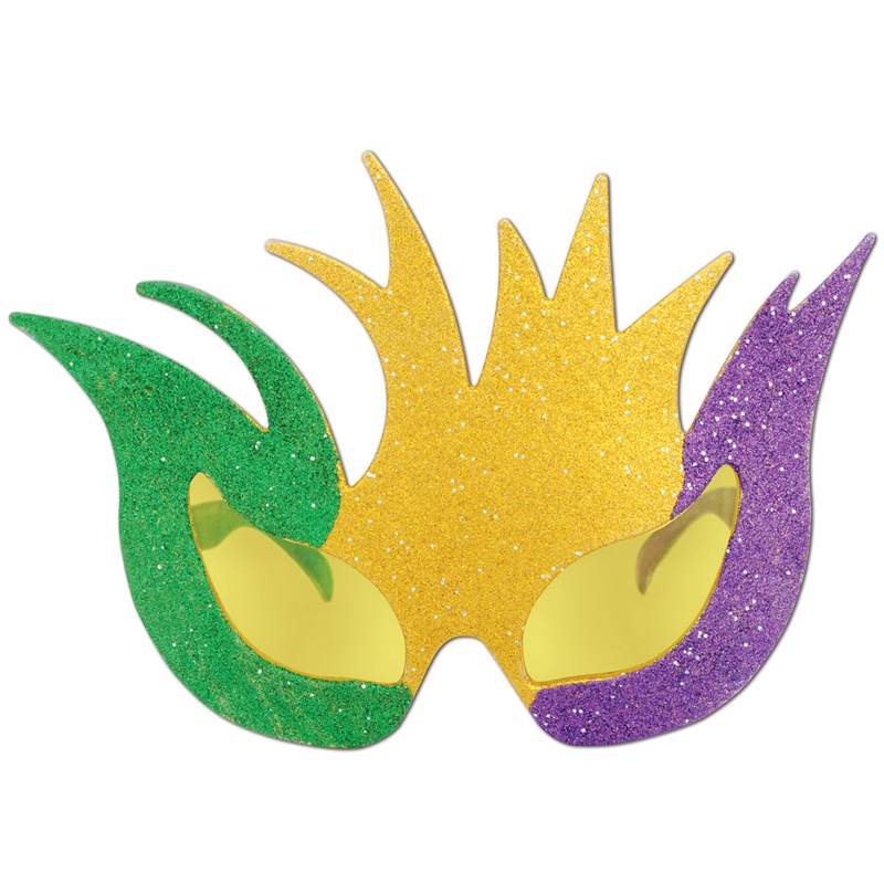 Mardi Gras Glittered Mask Fanci Frames for the 2022 Costume season.