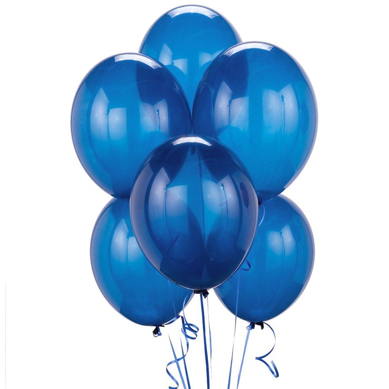 Crystal Blue Latex Balloons (6 count) for the 2022 Costume season.