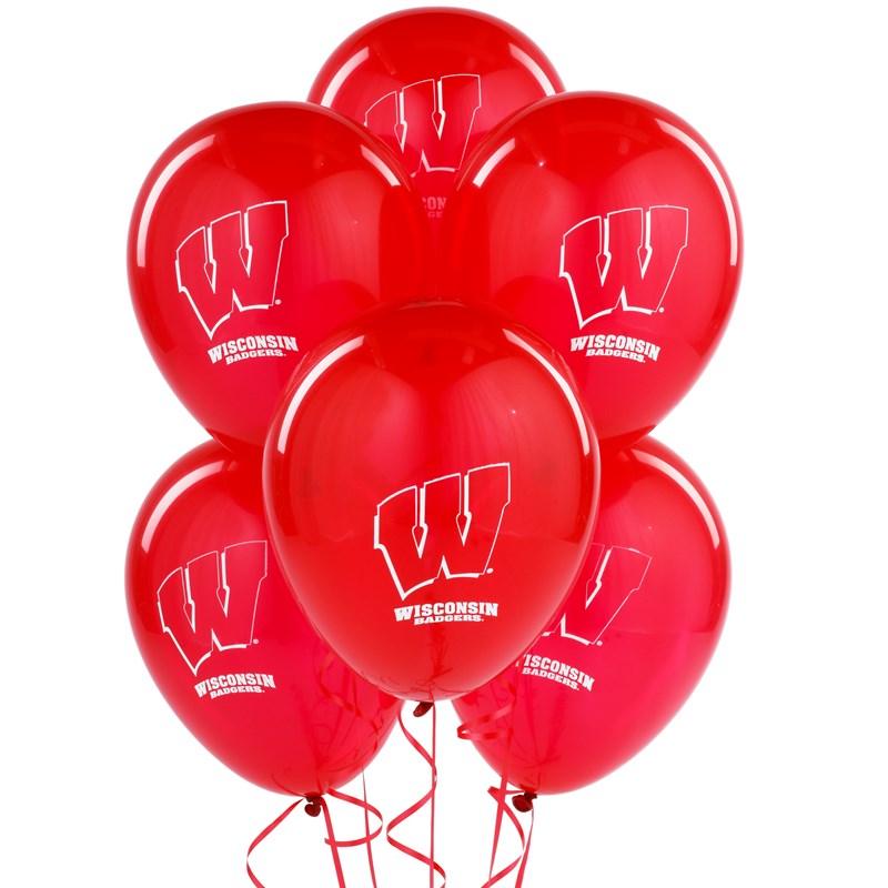 Wisconsin Badgers   Latex Balloons (10 count) for the 2022 Costume season.