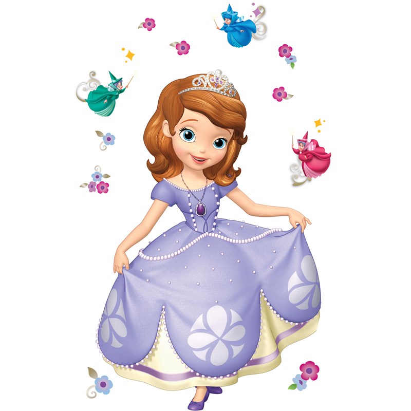 Disney Junior Sofia the First Giant Wall Decals for the 2022 Costume season.