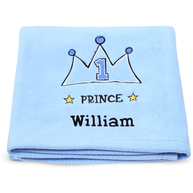 Lil Prince Applique Fleece Blanket   Embroidered for the 2022 Costume season.