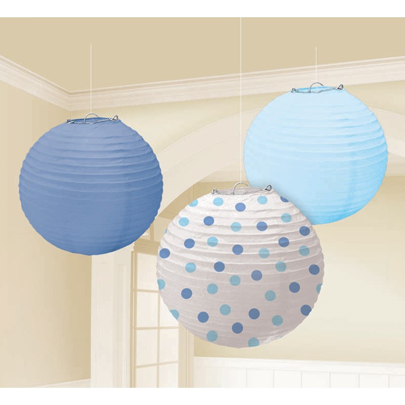 Blue Paper Lanterns Assorted for the 2022 Costume season.