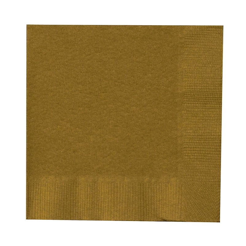 Glittering Gold (Gold) Beverage Napkins (50 count) for the 2022 Costume season.