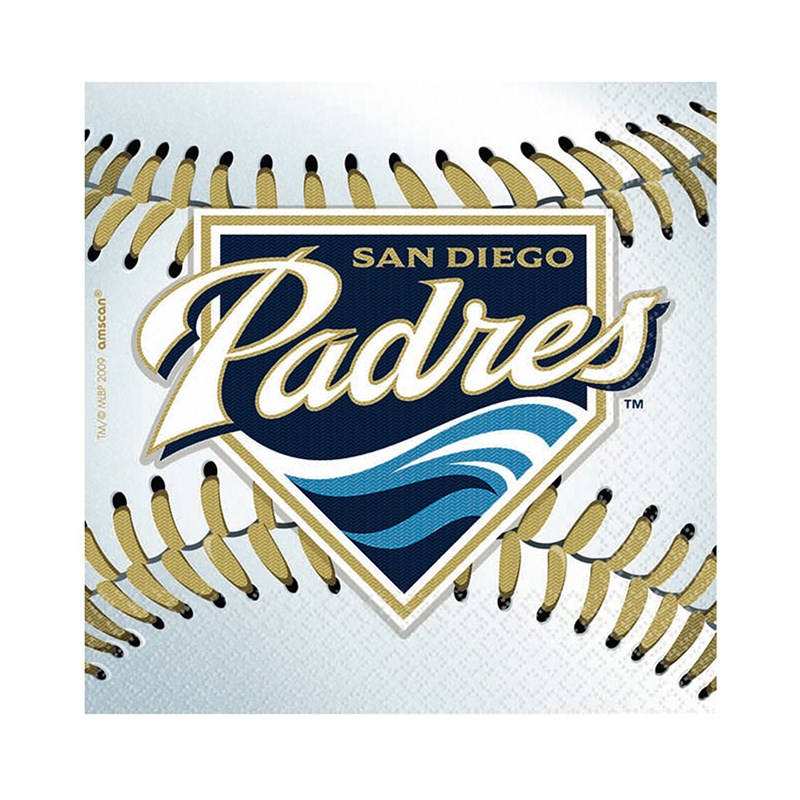 San Diego Padres Baseball   Beverage Napkins (36 count) for the 2022 Costume season.