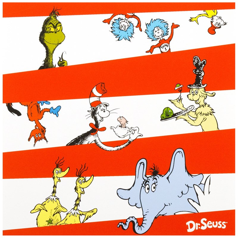 Dr. Seuss Lunch Napkins (16 count) for the 2022 Costume season.