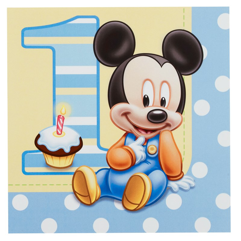 Disney Mickeys 1st Birthday Lunch Napkins (16 count) for the 2022 Costume season.