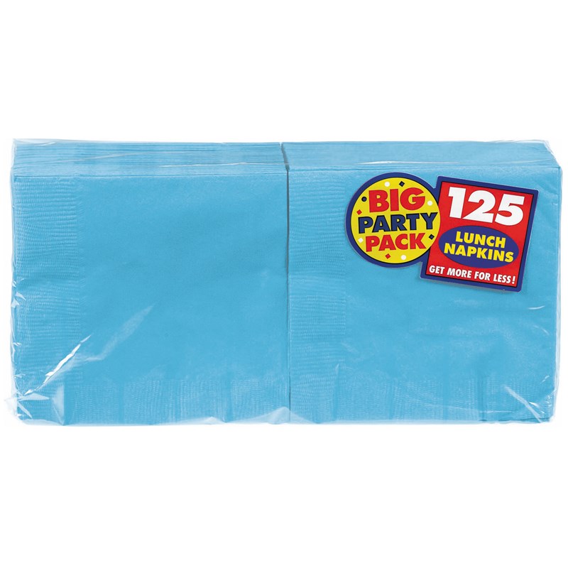 Caribbean Blue Big Party Pack   Lunch Napkins (125 count) for the 2022 Costume season.