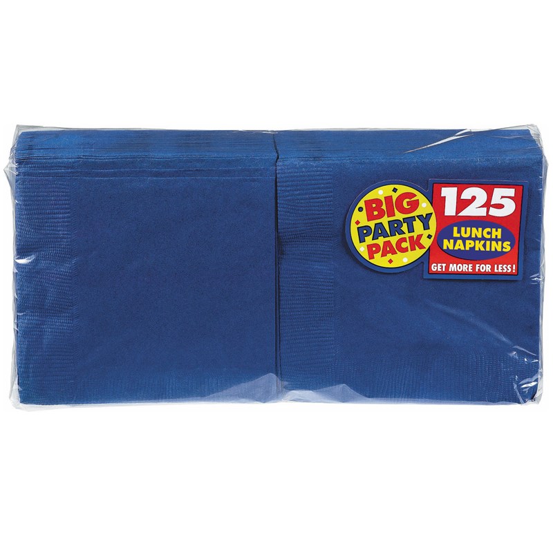 Bright Royal Blue Big Party Pack   Lunch Napkins (125 count) for the 2022 Costume season.