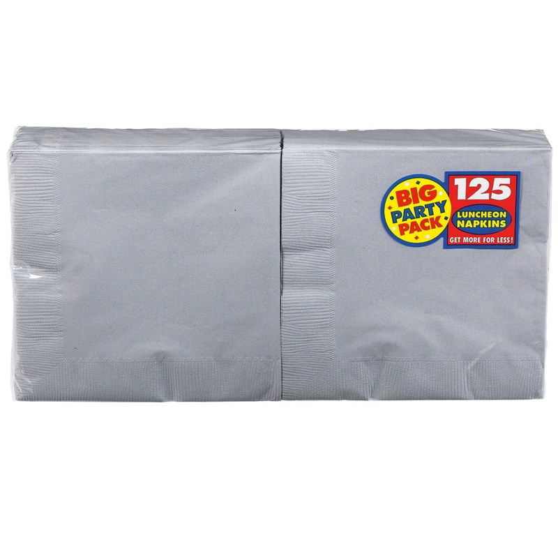 Silver Big Party Pack   Lunch Napkins (125 count) for the 2022 Costume season.