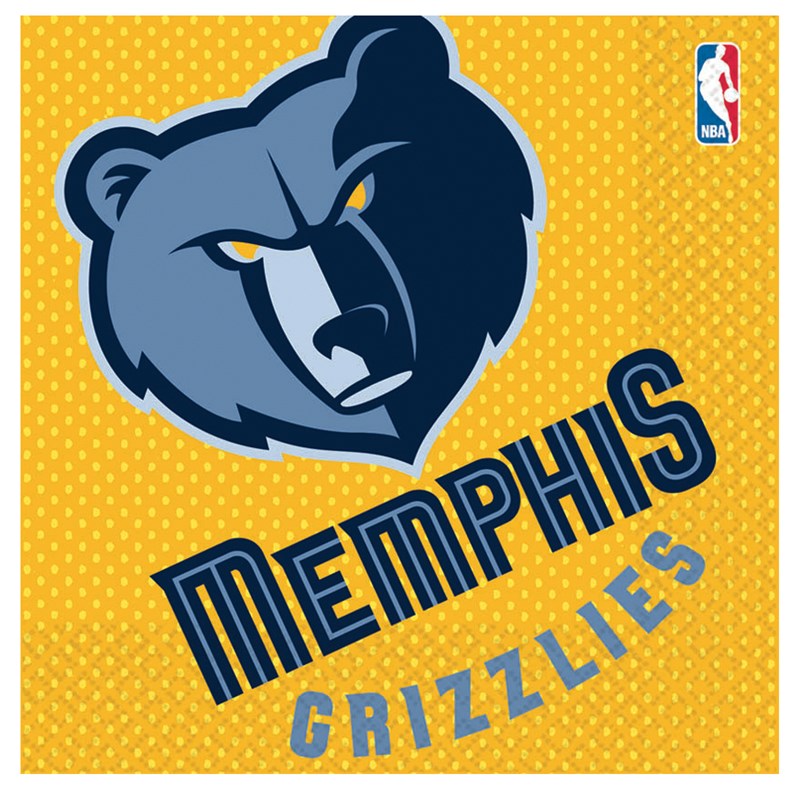 Memphis Grizzlies Basketball   Lunch Napkins (16 count) for the 2022 Costume season.
