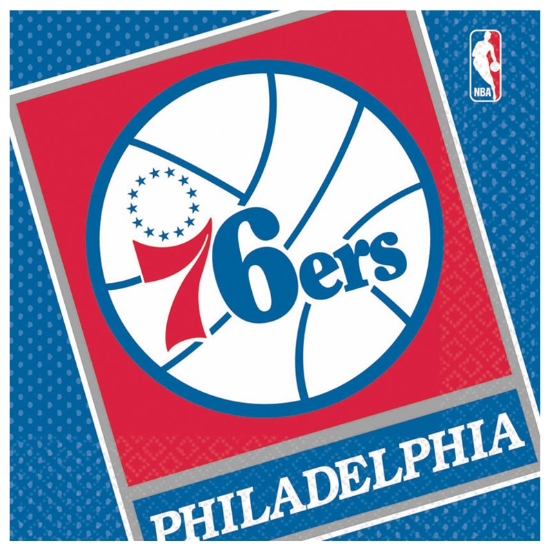 Philadelphia 76ers Basketball   Lunch Napkins (16 count) for the 2022 Costume season.