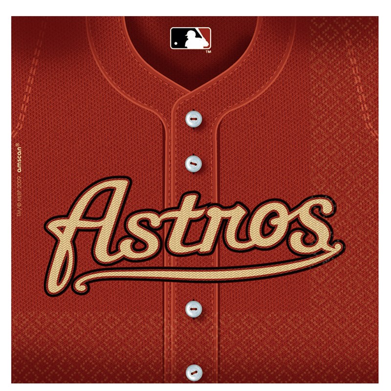 Houston Astros Baseball   Lunch Napkins (36 count) for the 2022 Costume season.
